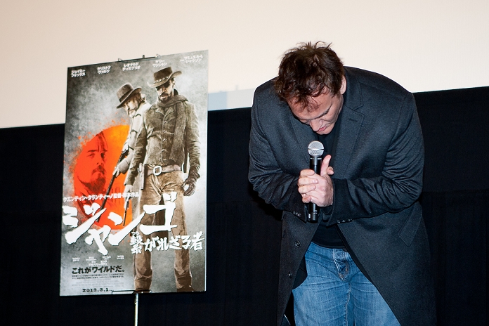 Quentin Tarantino, Feb 13, 2013 : Tokyo, Japan - Movie Director Quentin Tarantino came straight from London to promote his newest Movie 