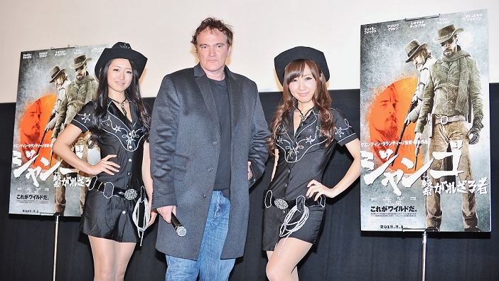 Quentin Tarantino, Feb 13, 2013 : Quentin Tarantino, Tokyo, Japan, February 13, 2013 : Director Quentin Tarantino(C)  attends a stage greeting for his film 