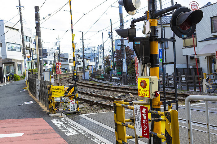 Emergency button Railroad crossing Setagaya Line