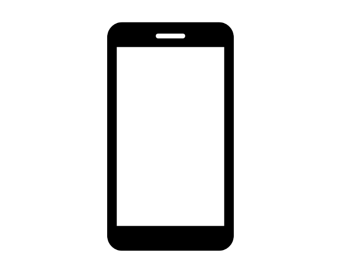 Clip art of simple silhouette Smartphone