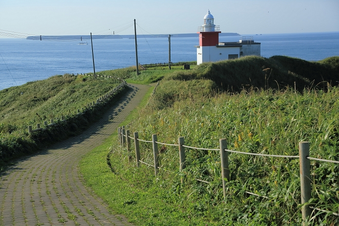 Road leading to Hanasaki Lighthouse