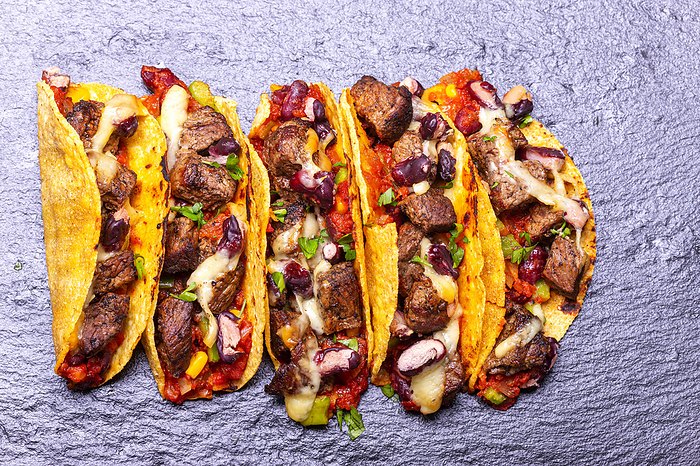 Tacos with beef Tacos with beef