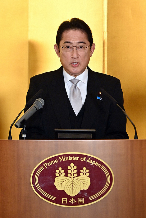 Prime Minister Kishida holds New Year s press conference at the beginning of the year 2023 Prime Minister Fumio Kishida holds a New Year s press conference at 2:10 p.m. on January 4, 2023 at the Jinguashi Agency in Ise City, Mie Prefecture  representative photo .