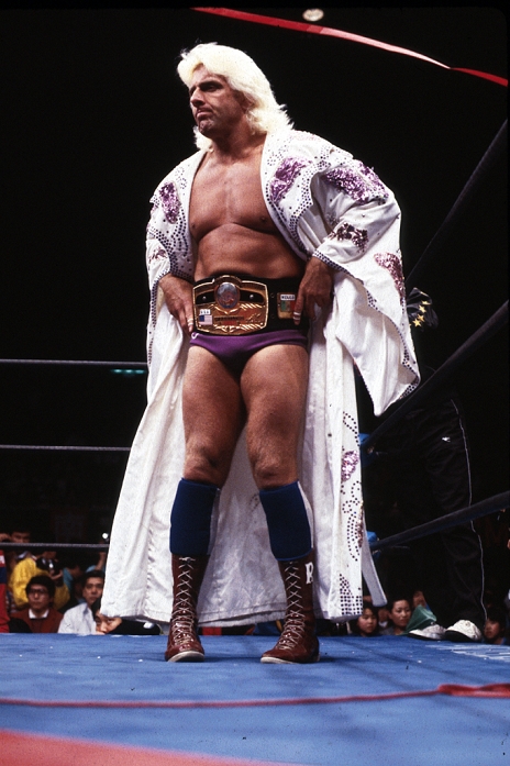Nature Boy Ric Flair Ric Flair  USA  Circa 1978   Pro Wrestling : Ric Flair, NWA World Heavyweight Champion stands on the ring.