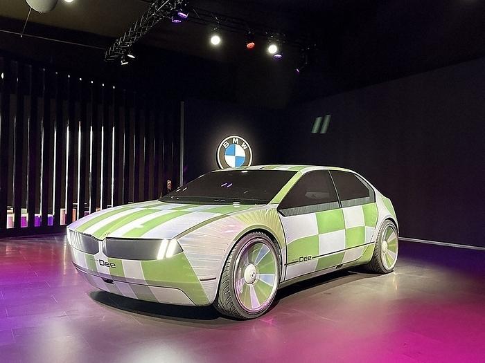 Dee, an EV concept car unveiled by BMW BMW unveiled the  Dee  EV concept car. The car s body changes color in Las Vegas, Nevada, U.S., January 5, 2023  photo by Wataru Okubo.