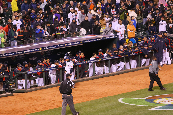 2013 WBC Semifinals: Japan eliminated from the tournament, failing to win a third consecutive title Japan team group  JPN  MARCH 17, 2013   WBC :. World Baseball Classic 2013 Championship Round Semifinal 1 between Puerto Rico 3 1 Japan at AT T Park in San Francisco, California, United States.   Photo by YUTAKA AFLO SPORT 
