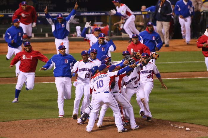 2013 WBC Semifinals Dominican Republic team group  DOM ,  MARCH 18, 2013   WBC :  World Baseball Classic 2013  Championship Round  Semifinal 2  between Netherlands 1 4 Dominican Republic  at AT T Park in San Francisco, California, United States.    Photo by YUTAKA AFLO SPORT   1040 