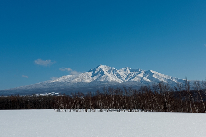 Shari-dake in winter, Hokkaido
