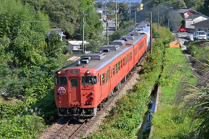 Tokushima Line Kiha47 Series Revival Tosa  Event Train  Taken at Tsukuda Station   Awa Ikeda Station