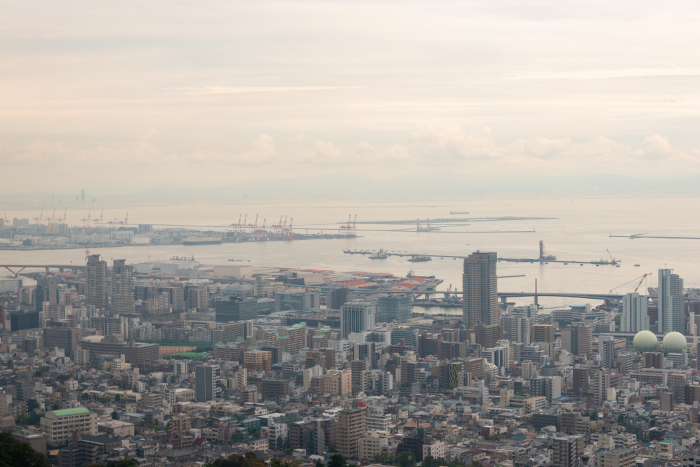 Kobe City viewed from Mt.