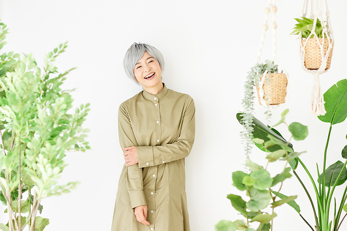 Japanese Women Living with Greenery