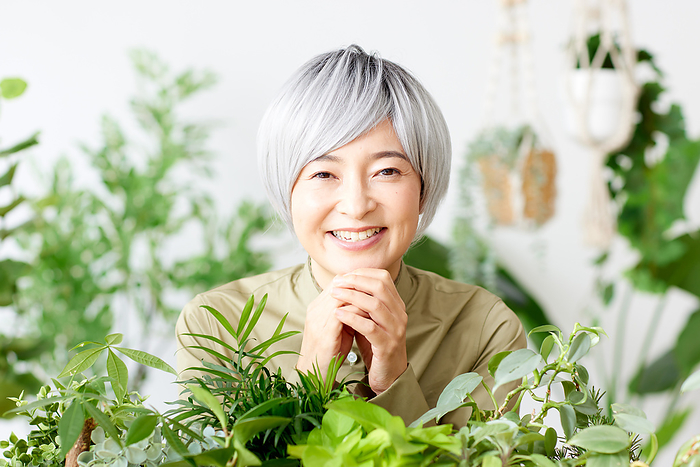 Japanese Women Living with Greenery