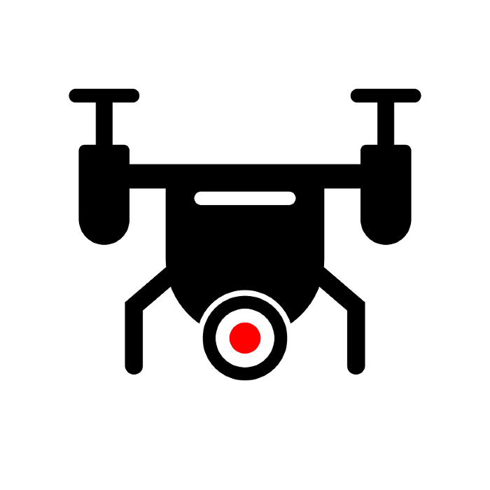 Icon of drone unmanned aircraft. Vector.