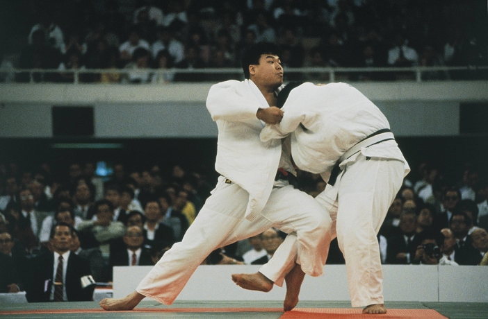 Naoya Ogawa (JPN), Naoya Ogawa
UNDATED - judo : Naoya Ogawa plays Ouchi-gari.
  (Photo by Jun Tsukida/AFLO SPORT) (4061)