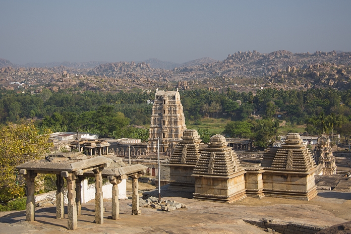 Karnataka, India South India, India, Karnataka State, Hampi City, ruins of Vijayanagar City XV century, W.H., , Virupaksha Temple