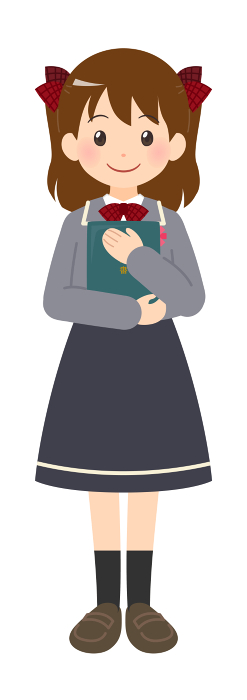 Girl in blazer holding diploma (file)