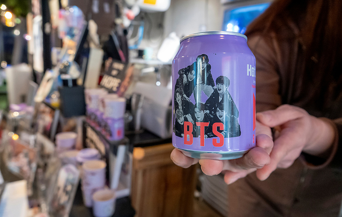 BTS J Hope s birthday in Seoul BTS J Hope s birthday, Feb 17, 2023 : BTS canned coffee served at a cafe decorated to celebrate BTS member J Hope s birthday in Seoul, South Korea. J Hope turns 29 on February 18, 2023.  Photo by Lee Jae Won AFLO   SOUTH KOREA 