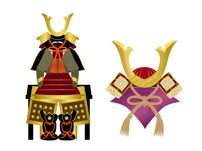 Children's Day May Doll Kabuto and Armor Decorations