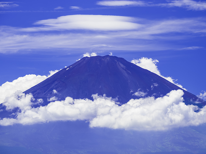 Mt. Fuji in Summer, Shizuoka Prefecture Taken from Otome Pass