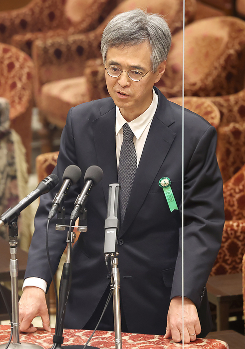 Hearings from candidates for BOJ Deputy Governor Mr. Ryozo Himino, candidate for the next deputy governor of the Bank of Japan, before the House of Representatives Steering Committee on February 24, 2023, in the Diet.