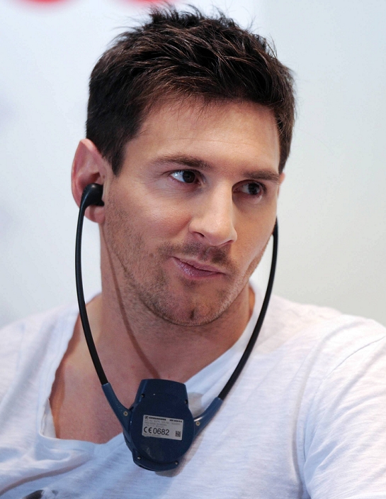 Lionel Messi, MAY 20, 2013 - Football / Soccer : Argentine football player Lionel Messi attends a press conference in Doha, Qatar. Messi and Qatar Telecom Ooredoo's Foundation announced a trailblazing new initiative to support mobile health clinics to provide medical aid for children in the Middle East, North Africa, and Southeast Asian. (Photo by AFLO)