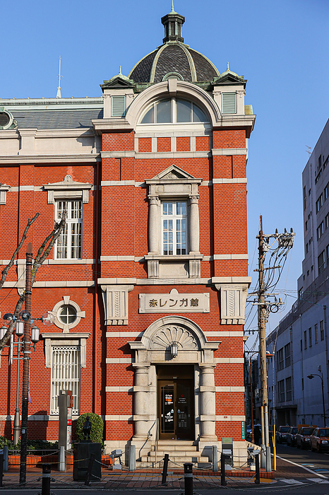 Oita Bank s Akarengakan  Red Brick Building, the old head office   A general view of Oita Bank s Akarengakan  Red Brick Building, the old head office   in Oita, Japan on February 4, 2023.  Photo by AFLO 