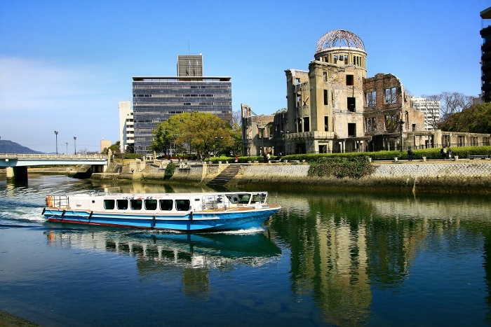 The Atomic Bomb Dome, which conveys the horror of the atomic bombing to the present day