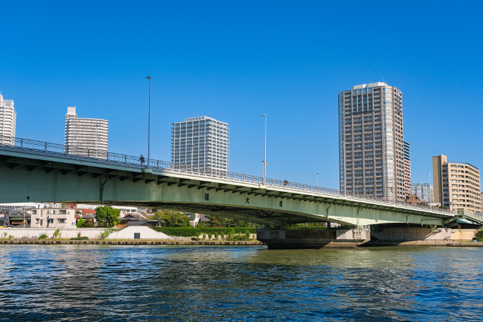 Tsukuda Bridge over the Sumida River, Chuo-ku, Tokyo