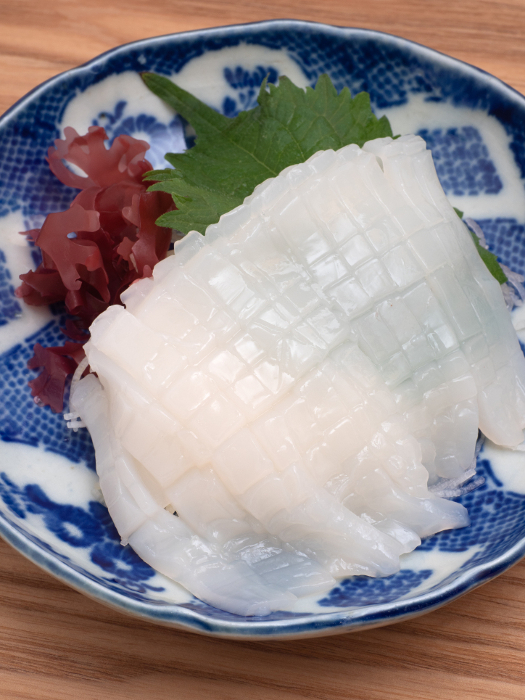 sashimi of spear squid