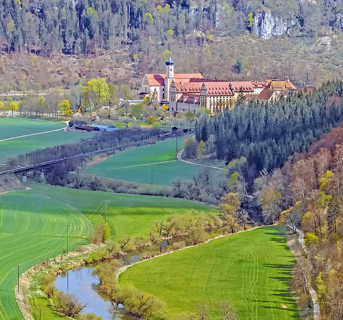Danube Valley with Beuron Monastery, district Sigmaringen