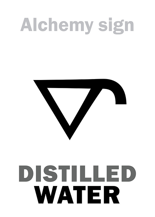 Alchemy: Distilled WATER (Aqua distillata)