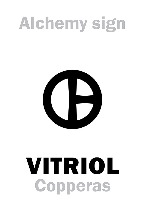 Alchemy: VITRIOL (Vitriolum) / COPPERAS (Couperose)