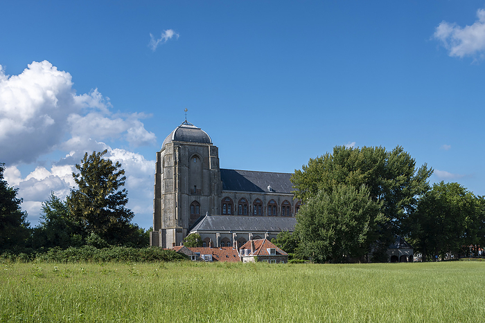 Die Große Kirche auch Liebfrauenkirche, Veere, Zeeland, Niederlande, Europa , by Jürgen Wackenhut. Alle Rechte vorbehalten