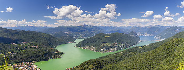 Italy View of the Ceresio Lake from the fortifications of Linea Cadorna on Monte Orsa and Monte Pravello. Viggi , Varese district, Lombardy, Italy.. Photo by: Mirko Costantini
