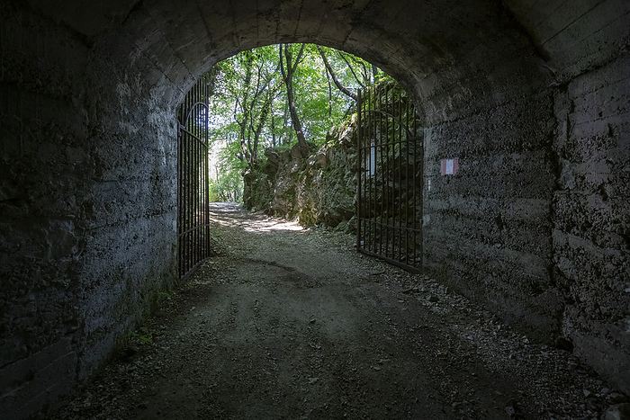 Italy View of the entrance of the bunkers and artillery positions inside Monte Orsa and Monte Pravello, part of the Linea Cadorna. Viggi , Varese district, Lombardy, Italy. Photo by: Mirko Costantini