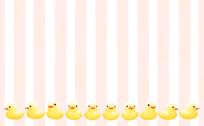 Ducks in a row - small stripe background Illustration with different colors, differentiation