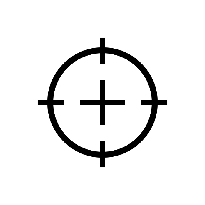 Gun Aim Icons. Target or aim. Vector.