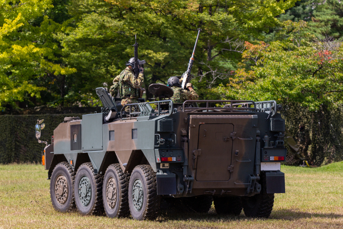 Ride in a Ground Self-Defense Force armored car