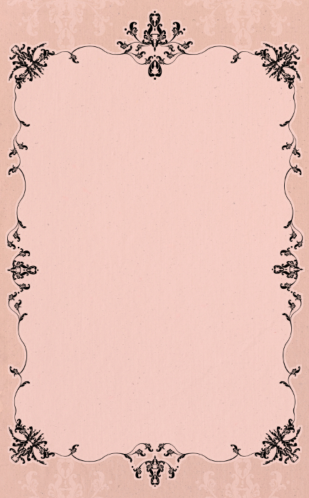 Vintage gorgeous arabesque vertical frame pink background illustration with different colors, differentiation.