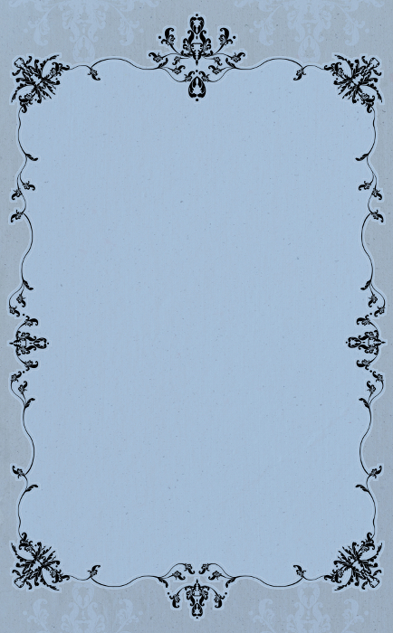 Vintage gorgeous arabesque vertical frame blue background illustration with different colors, differentiation.