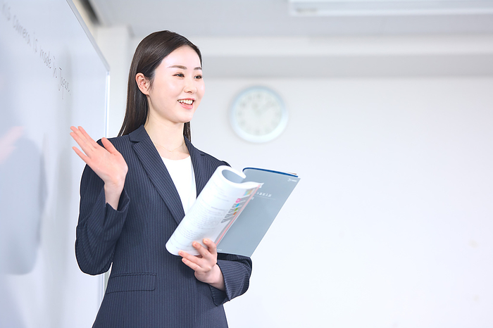 Japanese female cram school teacher