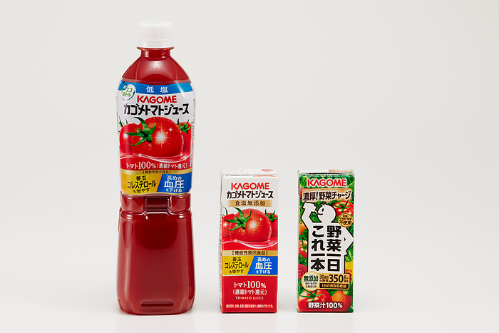 Over 5,000 food price hikes in February, second largest number on record KAGOME 100  Pure Tomato Juice and Vegetable Mixed Juice for one day by Kagome Co., Ltd. are seen in Tokyo, Japan on February 16, 2023. At a time when these price are rising.  Photo by Shingo Tosha AFLO  