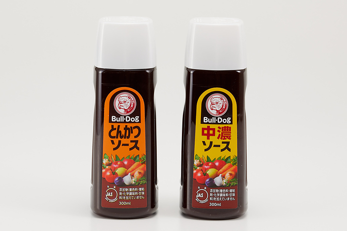 The prices food and drink for dailylife have risen BULL DOG Vegetable   Fruit Sauce   Tonkatsu Sauce  and  Semi Sweet  by Bull Dog Sauce Co., Ltd. are seen in Tokyo, Japan on February 16, 2023. At a time when these price are rising.  Photo by Shingo Tosha AFLO 