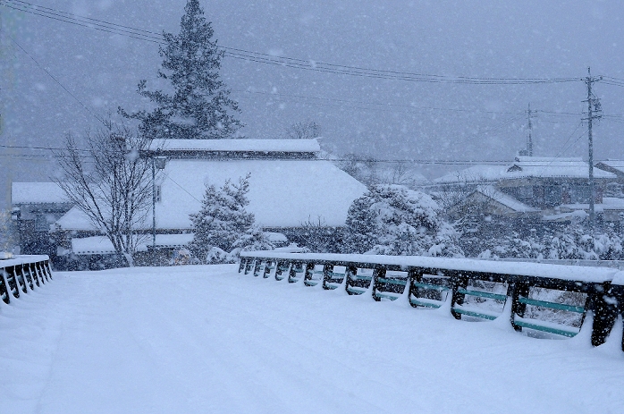Kawakami Village, Nagano Prefecture, a private house in the snow