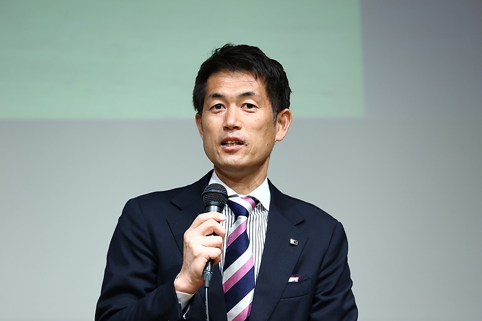 The Japan Football Museum closing event Futoshi Ikeda attends an event at Japan Football Museum in Tokyo, Japan, February 26, 2023. The Japan Football Museum temporarily closed its doors on Sunday.  Photo by JFA AFLO 
