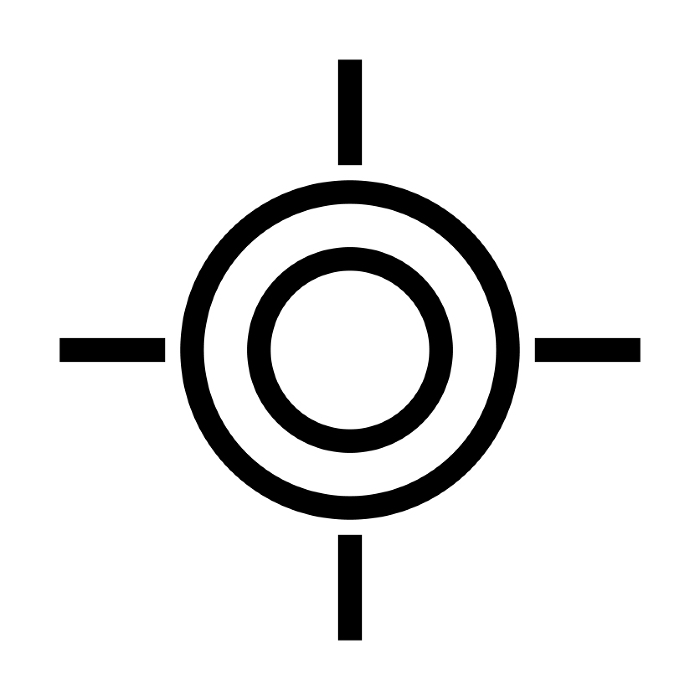 Icons for sights and reticles. Targets. Vectors.