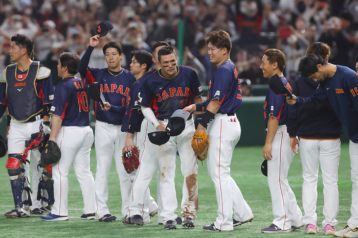 2023 WBC 1st round Japan team group  JPN  MARCH 12, 2023   Baseball :. 2023 World Baseball Classic First Round Pool B Game between Japan   Australia at Tokyo Dome in Tokyo, Japan.  Photo by CTK Photo AFLO 