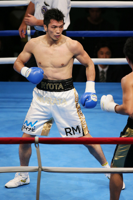 Ryota Murata Pro debut Ryota Murata  JPN , August 25, 2013   Boxing : London Olympic gold medalist Ryota Murata of Japan action against Akio Shibata of Japan during the Ryota Murata won by KO after 2nd rounds.  Photo by AFLO SPORT   1090 .