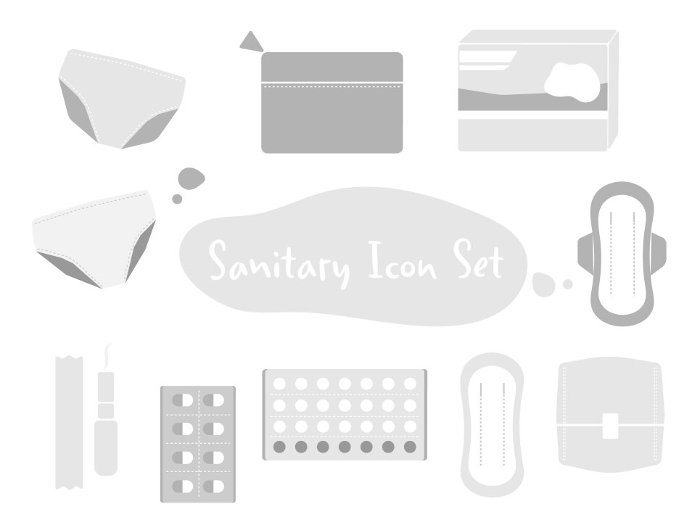Sanitary Icon Illustration Set