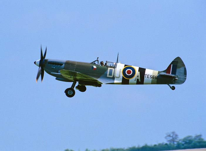 Duxford Airfield Spitfire Mk.9 fighter, England